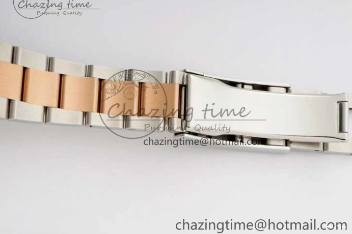 MiroTime 0508 Seasonal DateJust 36mm SS RG DIWF 1:1 Best Edition 904L Steel White Stick Dial on Jubilee Oyster SA 2306